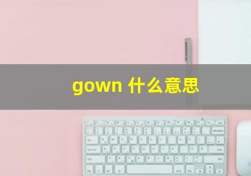 gown 什么意思